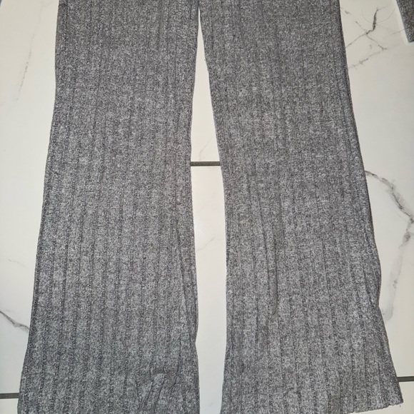 gray matching turtleneck and pants soft lounge set - Picture 4 of 4